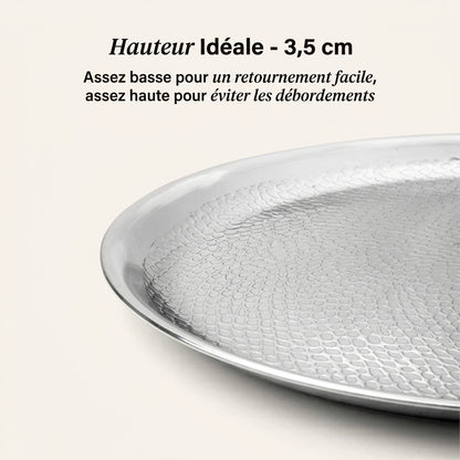 Crêpière en titane martelée