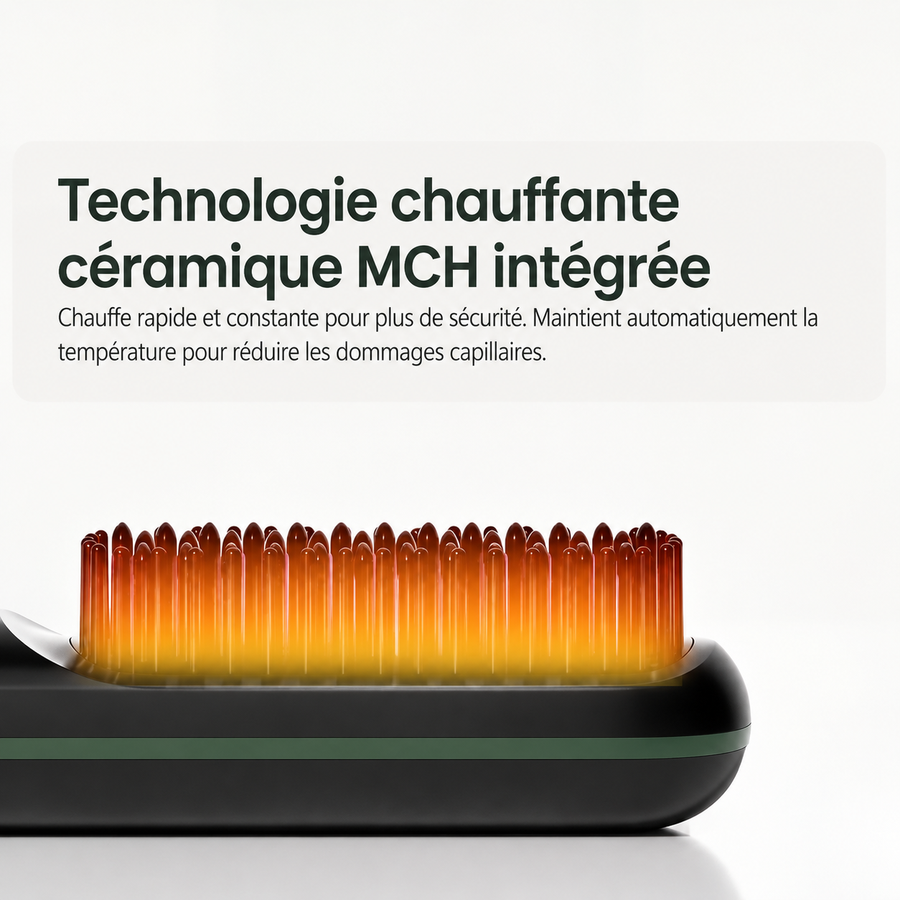 Brosse coiffante pour cheveux courts
