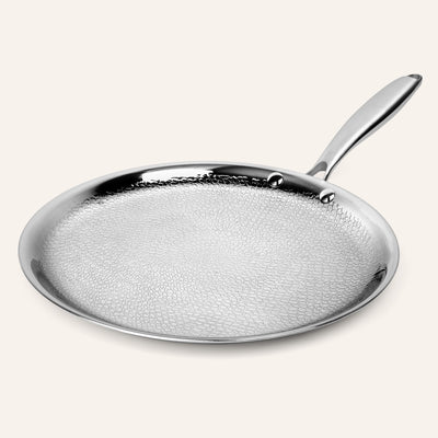 Crêpière en titane martelée